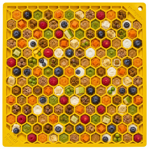 SodaPup Honeycomb eMat Lick Mat for Dogs & Cats