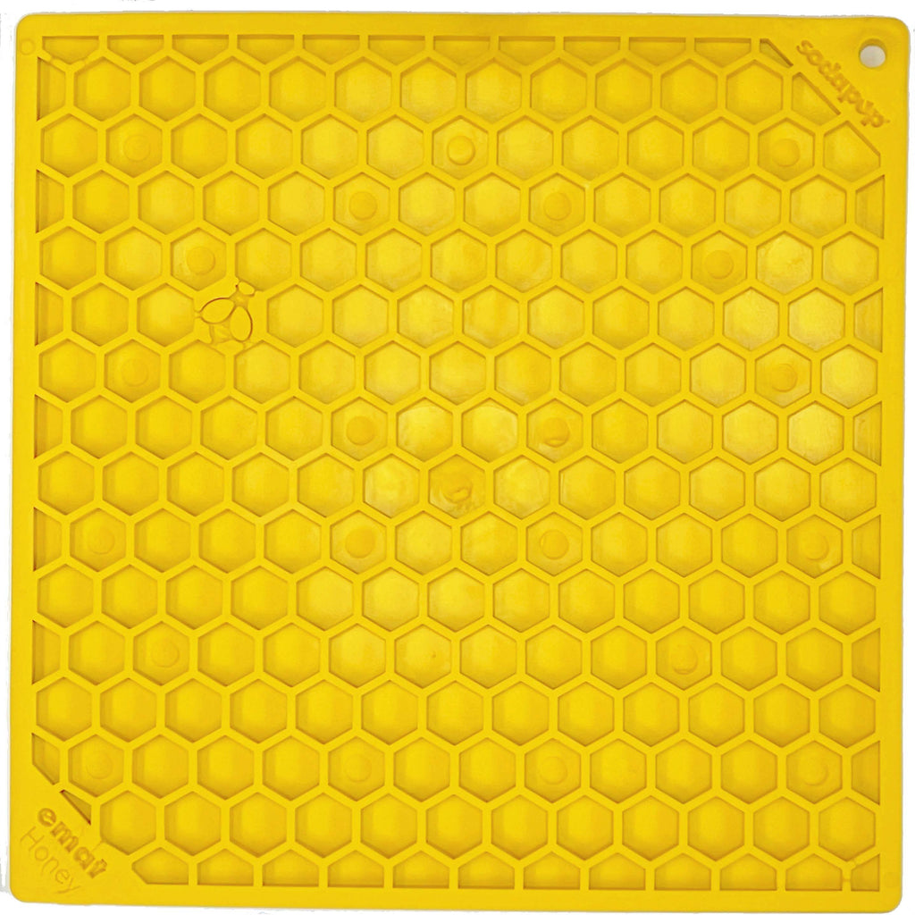 SodaPup Honeycomb eMat Lick Mat for Dogs & Cats
